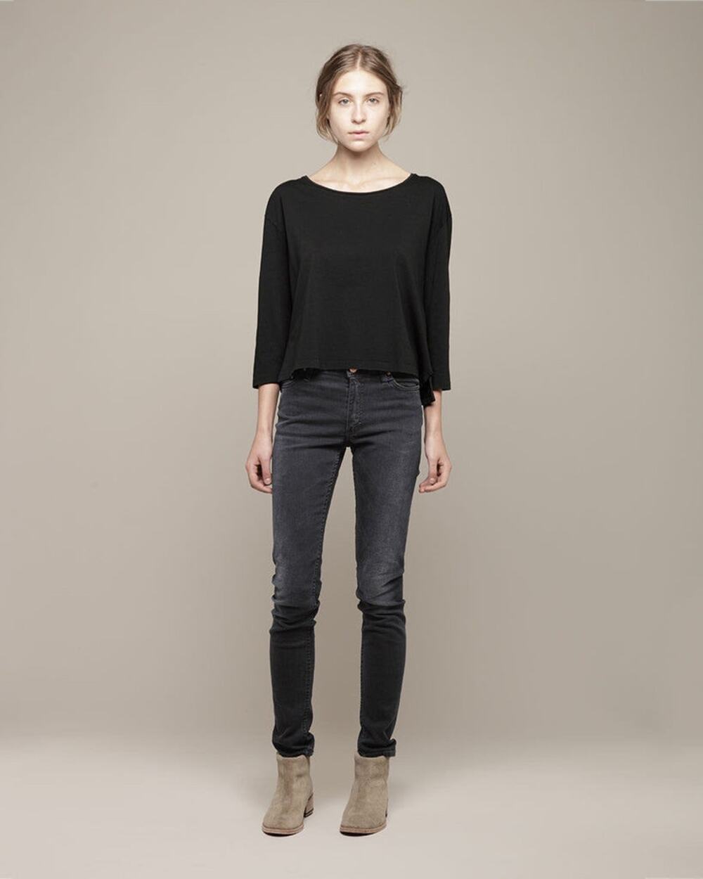 Acne Studio Skin 5 Used Black High Rise Denim Skinny Jeans Size 27